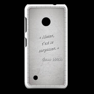 Coque Nokia Lumia 530 Aimer Gris Citation Oscar Wilde