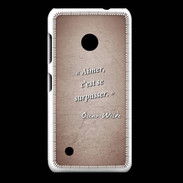 Coque Nokia Lumia 530 Aimer Rouge Citation Oscar Wilde
