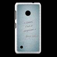 Coque Nokia Lumia 530 Aimer Turquoise Citation Oscar Wilde