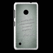 Coque Nokia Lumia 530 Dieux prières Vert Citation Oscar Wilde