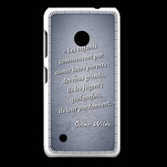 Coque Nokia Lumia 530 Enfants parents Bleu Citation Oscar Wilde