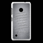 Coque Nokia Lumia 530 Enfants parents Noir Citation Oscar Wilde