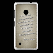 Coque Nokia Lumia 530 Enfants parents Sepia Citation Oscar Wilde
