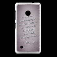 Coque Nokia Lumia 530 Enfants parents Violet Citation Oscar Wilde