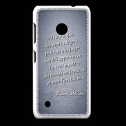Coque Nokia Lumia 530 Esprits légers Bleu Citation Oscar Wilde