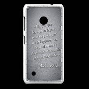 Coque Nokia Lumia 530 Esprits légers Noir Citation Oscar Wilde