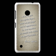 Coque Nokia Lumia 530 Esprits légers Sepia Citation Oscar Wilde