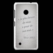 Coque Nokia Lumia 530 Brave Gris Citation Oscar Wilde