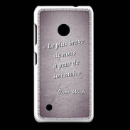 Coque Nokia Lumia 530 Brave Violet Citation Oscar Wilde