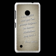 Coque Nokia Lumia 530 Fatalité Sepia Citation Oscar Wilde