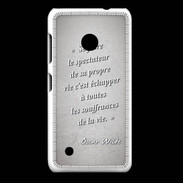 Coque Nokia Lumia 530 Spectateur Gris Citation Oscar Wilde