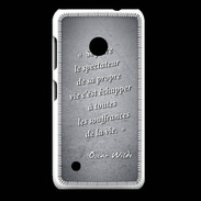 Coque Nokia Lumia 530 Spectateur Noir Citation Oscar Wilde