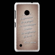 Coque Nokia Lumia 530 Spectateur Rouge Citation Oscar Wilde