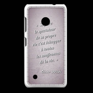 Coque Nokia Lumia 530 Spectateur Rose Citation Oscar Wilde