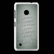 Coque Nokia Lumia 530 Spectateur Vert Citation Oscar Wilde