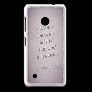 Coque Nokia Lumia 530 Survie mort Rose Citation Oscar Wilde