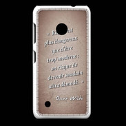 Coque Nokia Lumia 530 Trop moderne Rouge Citation Oscar Wilde