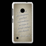 Coque Nokia Lumia 530 Trop moderne Sepia Citation Oscar Wilde