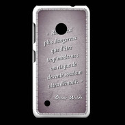 Coque Nokia Lumia 530 Trop moderne Violet Citation Oscar Wilde