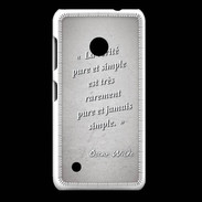 Coque Nokia Lumia 530 Vérité pure Gris Citation Oscar Wilde