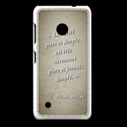 Coque Nokia Lumia 530 Vérité pure Sepia Citation Oscar Wilde