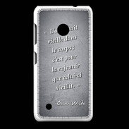 Coque Nokia Lumia 530 Ame nait Noir Citation Oscar Wilde