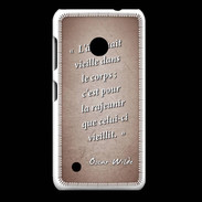 Coque Nokia Lumia 530 Ame nait Rouge Citation Oscar Wilde