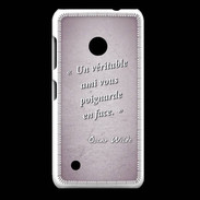 Coque Nokia Lumia 530 Ami poignardée Rose Citation Oscar Wilde