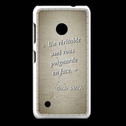 Coque Nokia Lumia 530 Ami poignardée Sepia Citation Oscar Wilde