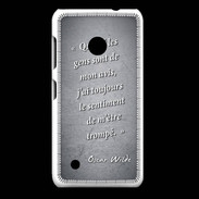 Coque Nokia Lumia 530 Avis gens Noir Citation Oscar Wilde