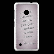 Coque Nokia Lumia 530 Avis gens Rose Citation Oscar Wilde