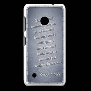 Coque Nokia Lumia 530 Bons heureux Bleu Citation Oscar Wilde