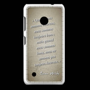Coque Nokia Lumia 530 Bons heureux Sepia Citation Oscar Wilde