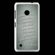 Coque Nokia Lumia 530 Bons heureux Vert Citation Oscar Wilde
