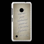 Coque Nokia Lumia 530 Cartes gagnantes Sepia Citation Oscar Wilde