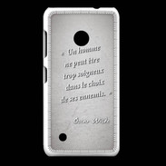 Coque Nokia Lumia 530 Choix ennemis Gris Citation Oscar Wilde