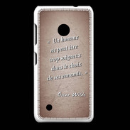 Coque Nokia Lumia 530 Choix ennemis Rouge Citation Oscar Wilde