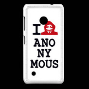 Coque Nokia Lumia 530 I love anonymous