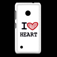 Coque Nokia Lumia 530 I love Heart