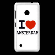 Coque Nokia Lumia 530 I love Amsterdam