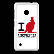 Coque Nokia Lumia 530 I love Australia 2