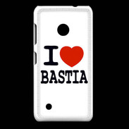 Coque Nokia Lumia 530 I love Bastia
