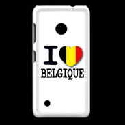 Coque Nokia Lumia 530 I love Belgique 2