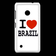 Coque Nokia Lumia 530 I love Brazil