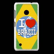 Coque Nokia Lumia 530 I love Brazil 3