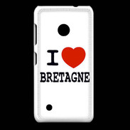 Coque Nokia Lumia 530 I love Bretagne