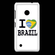 Coque Nokia Lumia 530 I love Brazil 2