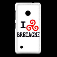 Coque Nokia Lumia 530 I love Bretagne 2