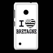 Coque Nokia Lumia 530 I love Bretagne 3