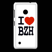 Coque Nokia Lumia 530 I love BZH